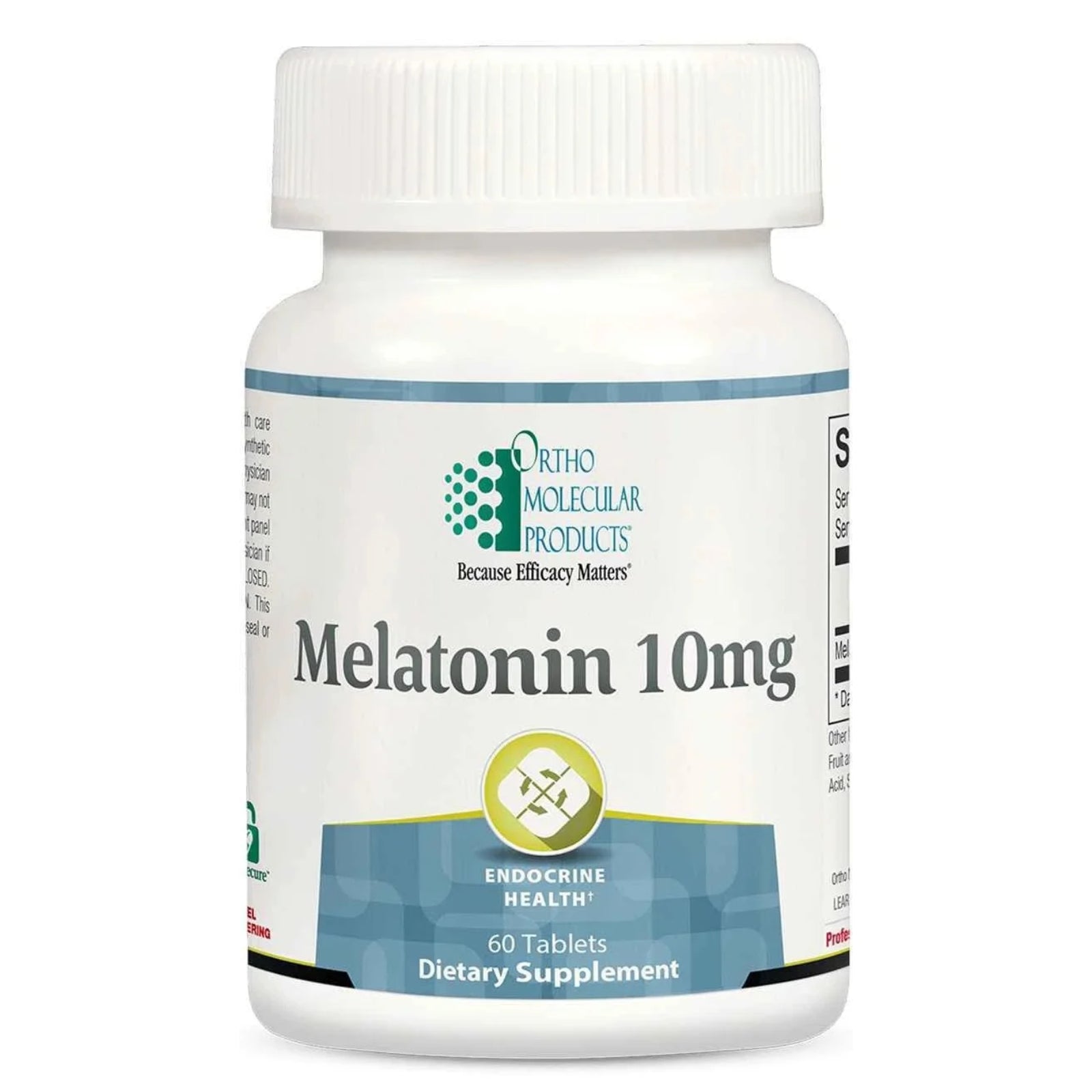 Ortho Molecular, Melatonin 10 mg, 60 Tablets UPC 615033006099 | Hilife Vitamins